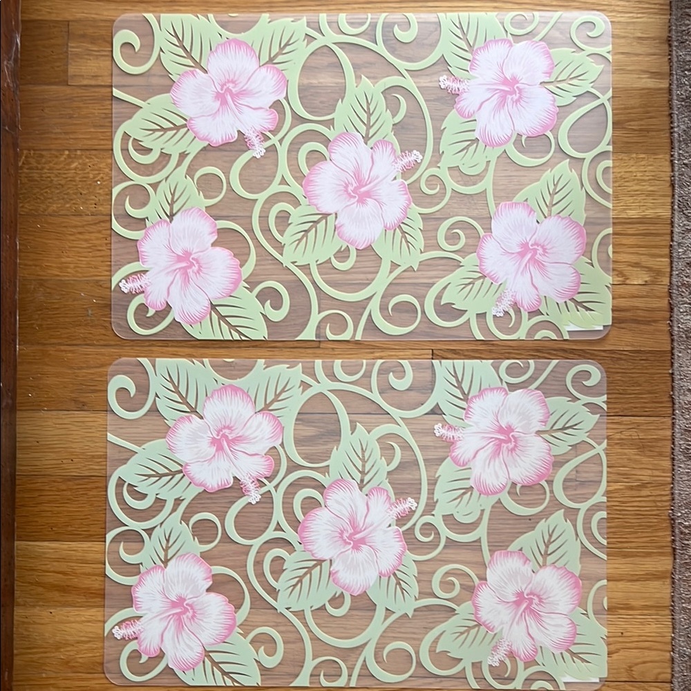 NEW Hawaiian Wipeable Placemats (2)